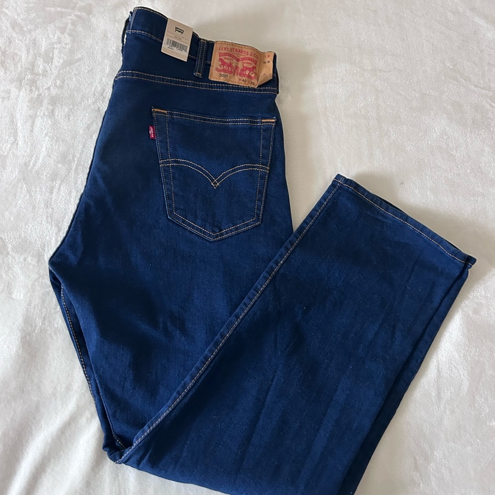 Levi's Men's Dark Indigo Straight Jeans